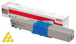 OKI TONER Yellow C332/MC363 ca 3000 sidor