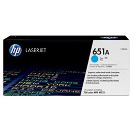 Color LaserJet 651A cyan toner cartridge