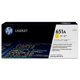 Color LaserJet 651A yellow toner cartridge