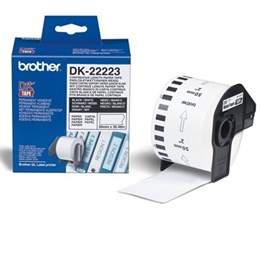 Brother labels 50mmx30,48m white paper