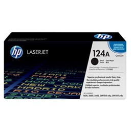 HP 124A Black Toner Cartridge Q6000A