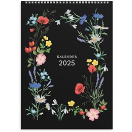 Kalender Illustrerade blomster A4